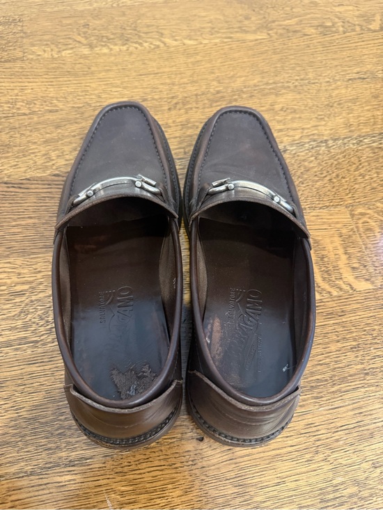 Salvatore Ferragamo Brown Leather Bit Loafers with Silver Hardware main image 4